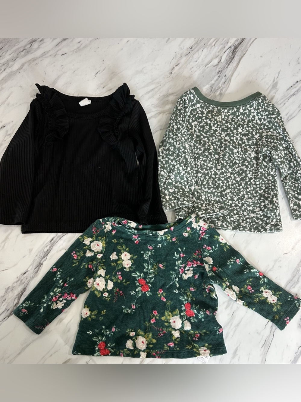 12-18M Bundle of Floral Long Sleeve Tops